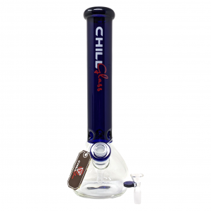 Chill Glass - 15" Color Tube Beaker Water Pipe - [JLA-151]